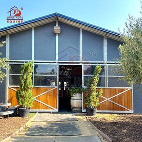 Horse Stable Sliding Door Factory - OEM Hot Dip Galvanized Pine Bamboo Wood Barn