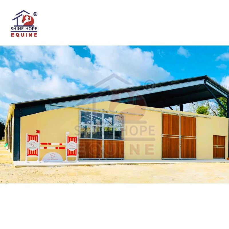 Horse Barn End Doors Manufacturer - OEM Equine Equipment Bamboo Wooden Double Door Barn