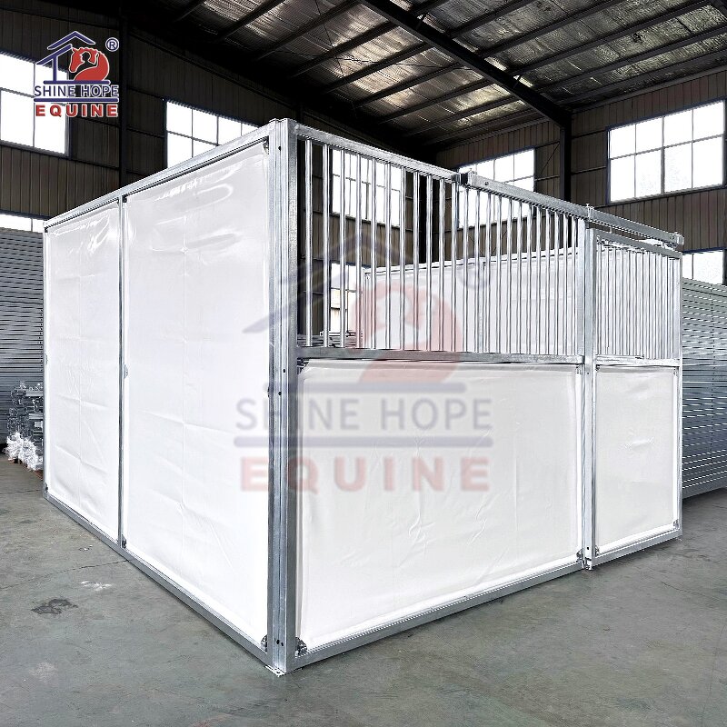 Portable Horse Stable Manufacturer - OEM Temporary PVC Steel Panels with Roof