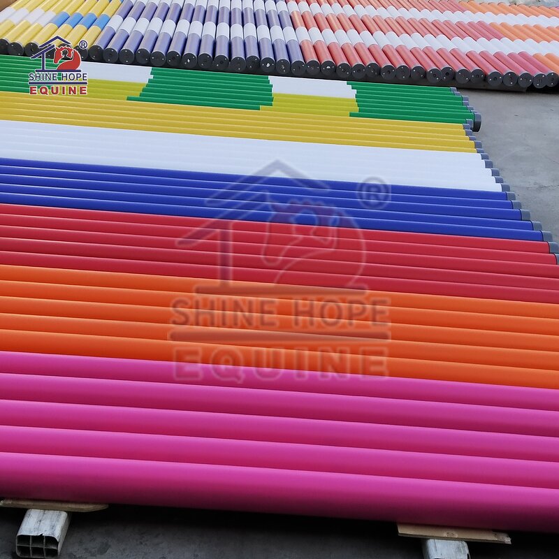 Equine Poles Factory - OEM 3m Single Color Show Jump Plastic Without Wood