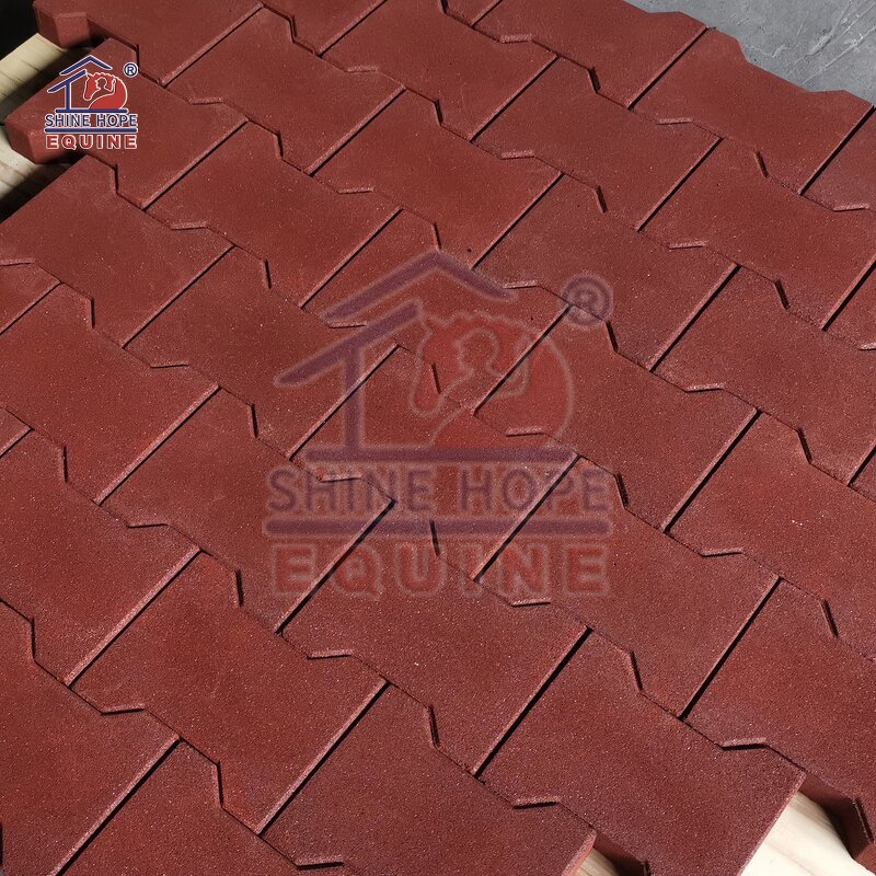 Indoor Outdoor Dog-Bone Rubber Flooring Manufacturer - OEM Long Lasting Stable Rubber Pavers