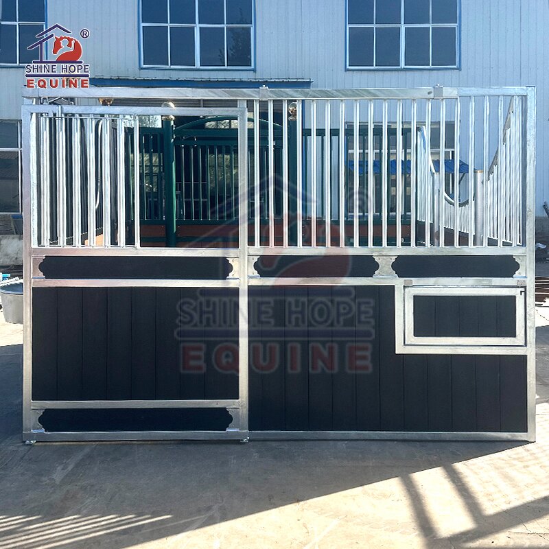 Horse Stall Manufacturer - OEM Luxury Bamboo with Rolling Feeder Racing Stables