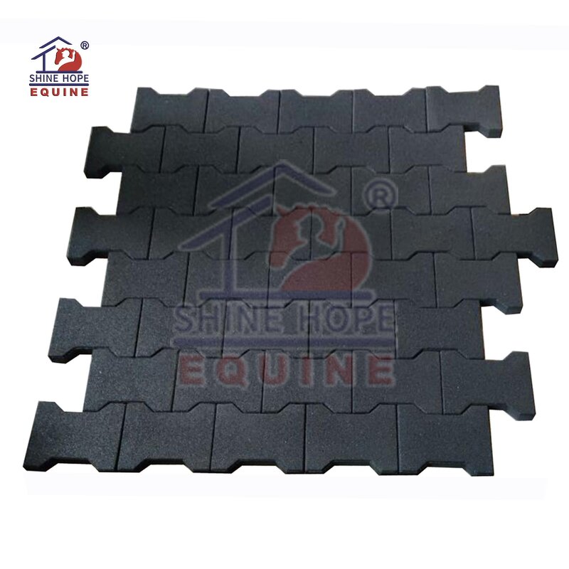 Indoor Outdoor Dog-Bone Rubber Flooring Manufacturer - OEM Long Lasting Stable Rubber Pavers