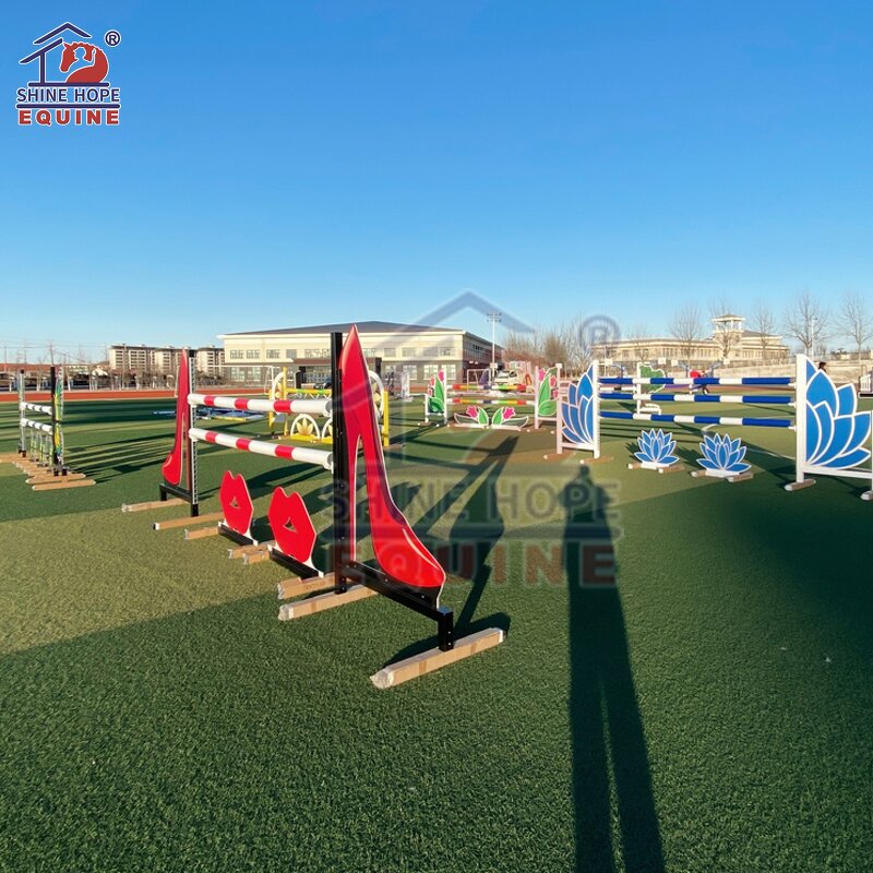 Hunter Jumping Wing Factory - OEM Horse Show Jump with Keyhole Tracks