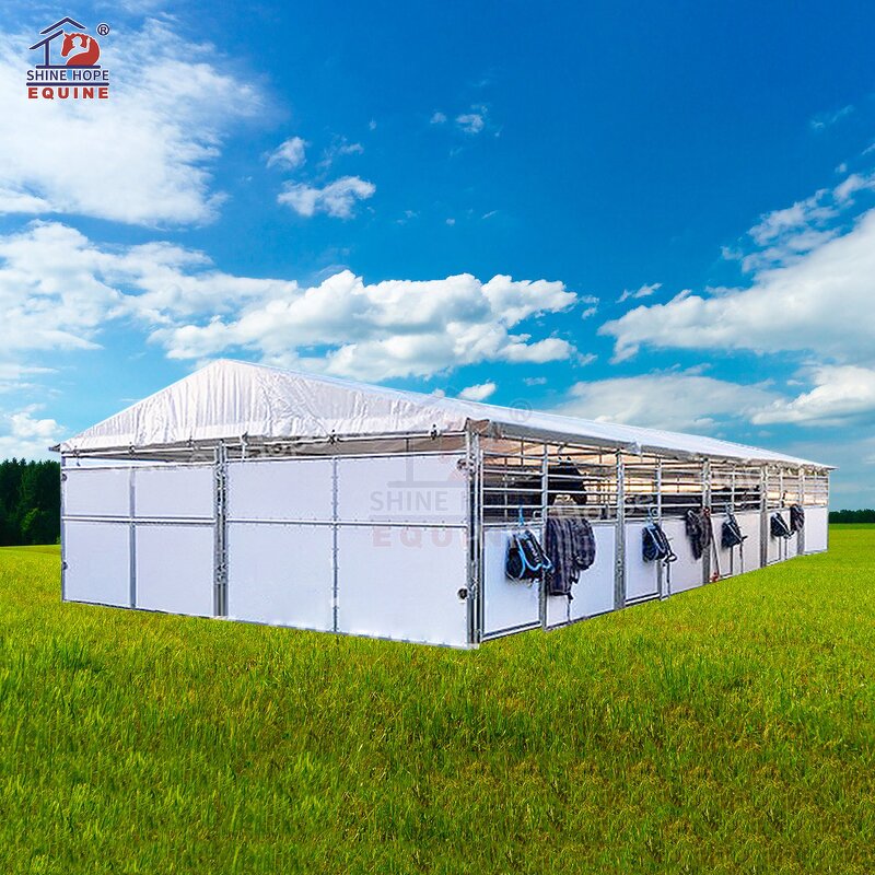 Portable Barns Factory - OEM Stall Panels Steel Stables for Horses