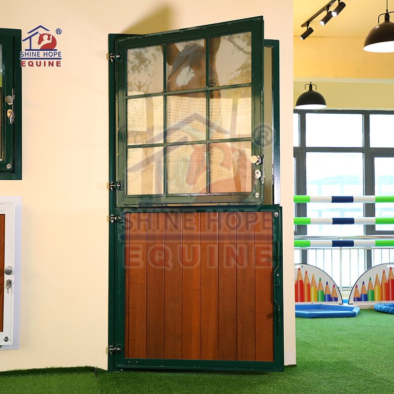 Wooden Metal Horse Barn Door Manufacturer - OEM Regular Dimension Exterior Durable Paddock