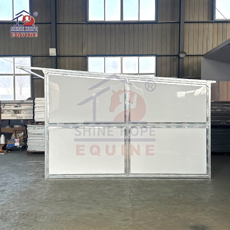 Portable Horse Shelter Kits Manufacturer - OEM Cheap with HDPE Panels Horse Shed Row