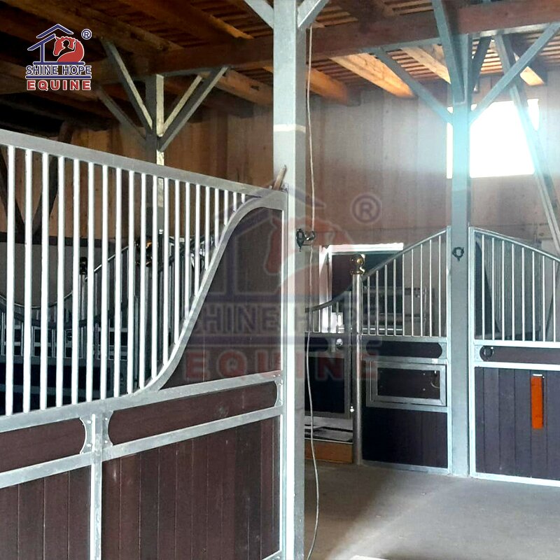 Horse Stall Manufacturer - OEM Luxury Powder Coated Metal Easy-to-Install Fence