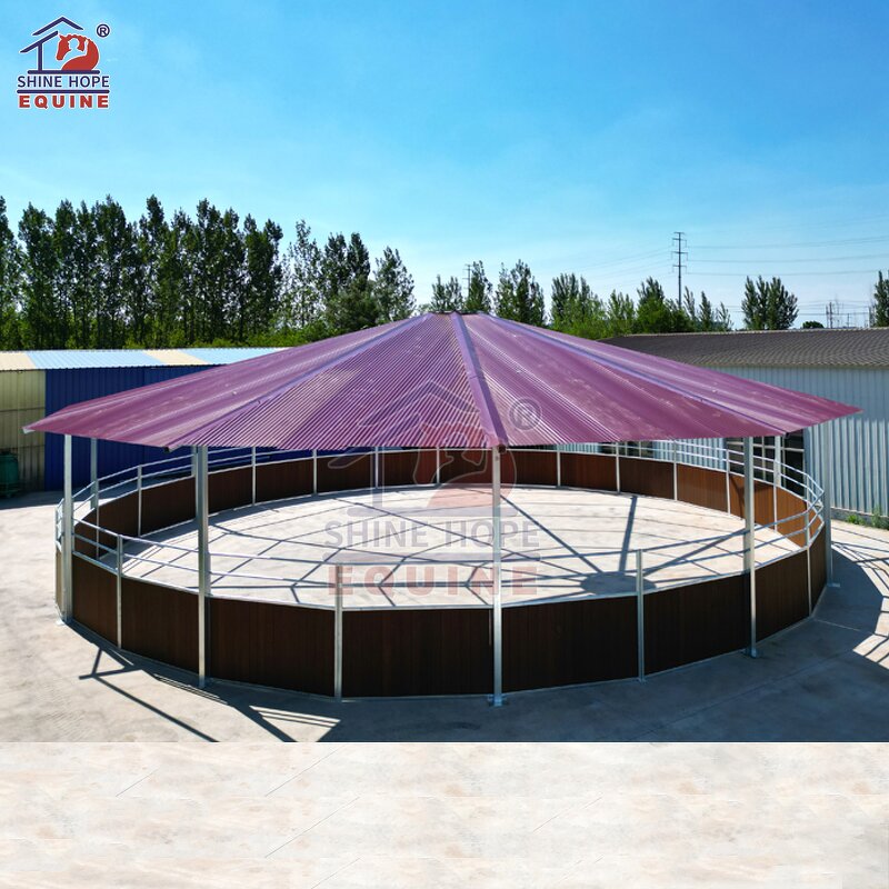 Covered Lunging Area Manufacturer - OEM 10m Metal Frame Round Pen Cover Training