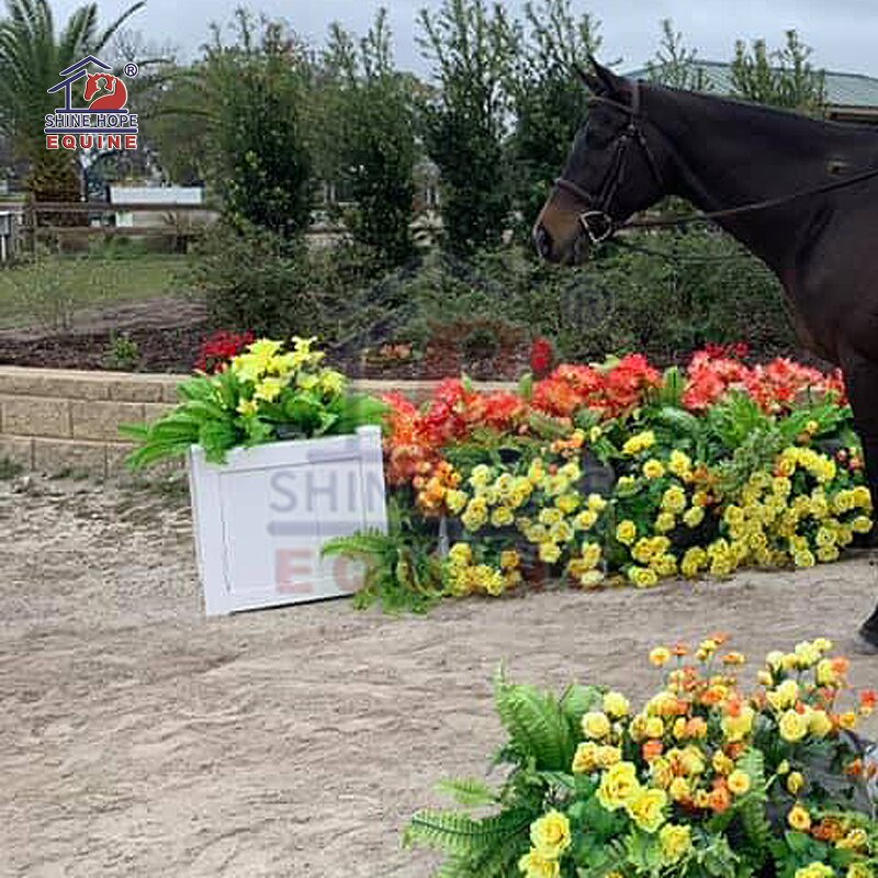Outdoor Show Jump Accessories Manufacturer - OEM Horse Show Jump Arena Artificial Flower Box