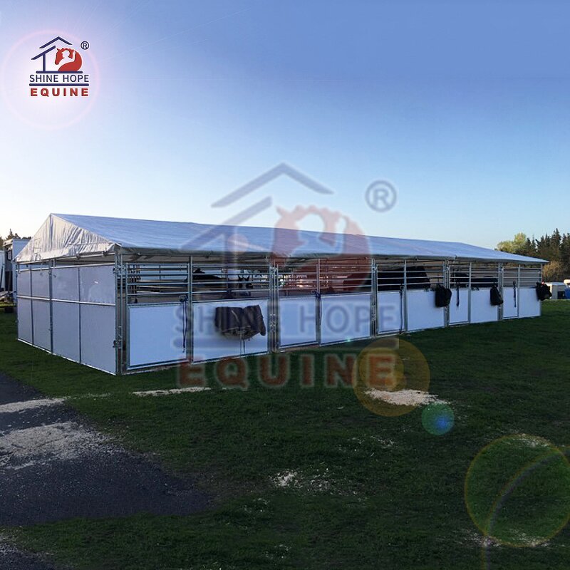 Portable Barns Factory - OEM Stall Panels Steel Stables for Horses