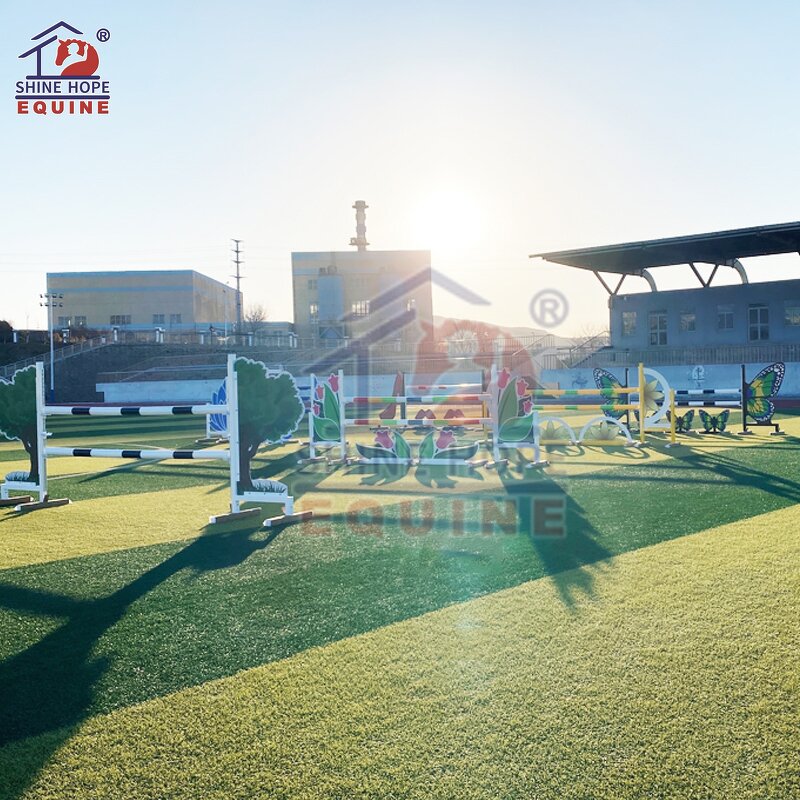 Horse Riding Show Equipment Manufacturer - OEM Shinehope Aluminium Elegant Horse Jumps Stand