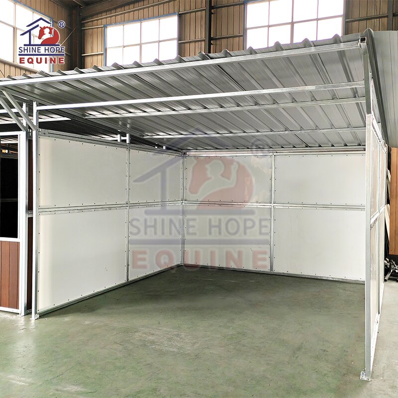 Permanent Run in Shed Factory - OEM Outside Horse Stall Stable Panels Horse Shelter