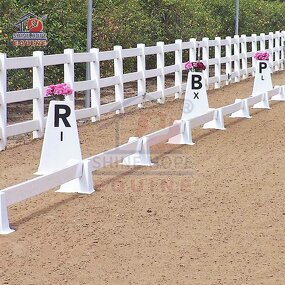 Dressage Arena Marker Letters Factory - OEM UV Resistant DEMK02 White HDPE Letters