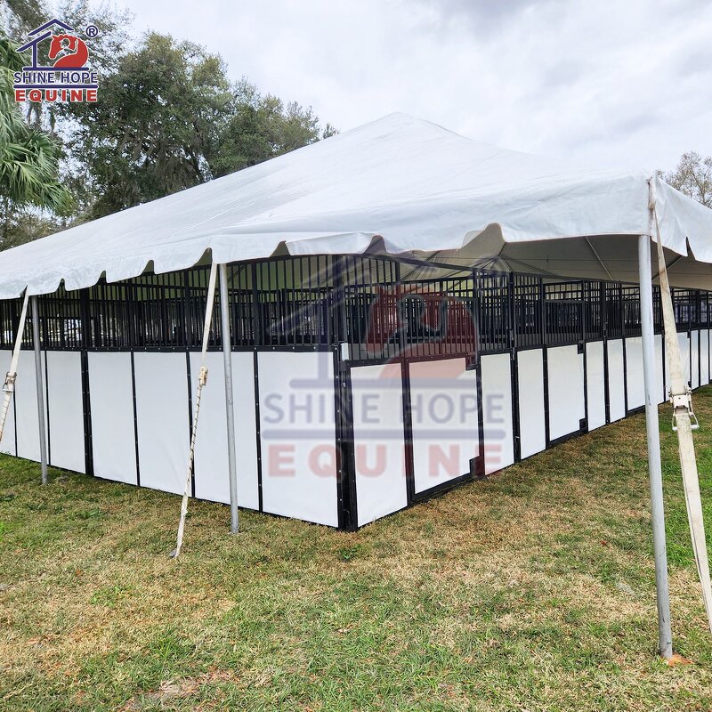 Mobile Horse Stalls Factory - OEM Cheap Portable Covered Stall Panels for Camping