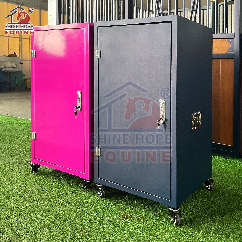 Saddle Cabinet Manufacturer - OEM Shine Hope with Drawers on Wheels Tack Storage