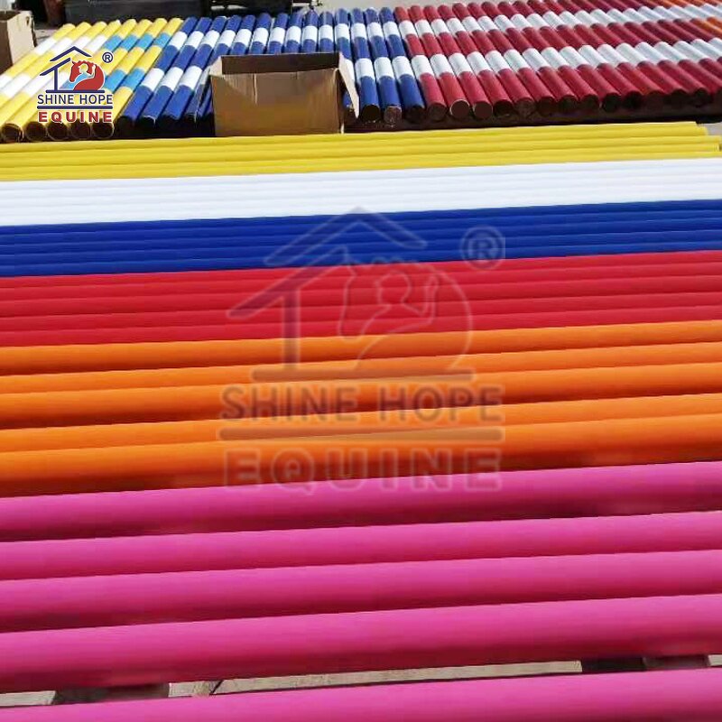 Equine Poles Factory - OEM 3m Single Color Show Jump Plastic Without Wood