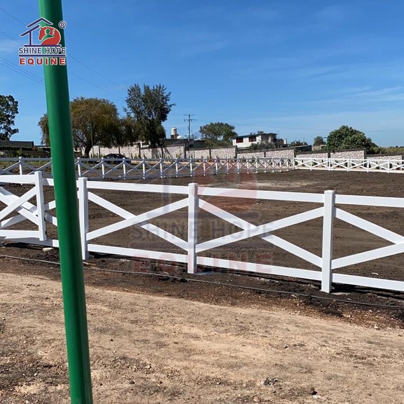 PVC Rail Horse Fence Manufacturer - OEM 5-Inch White UV Resistant Horse Products