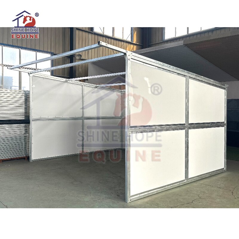 Portable Horse Shelter Kits Manufacturer - OEM Cheap with HDPE Panels Horse Shed Row