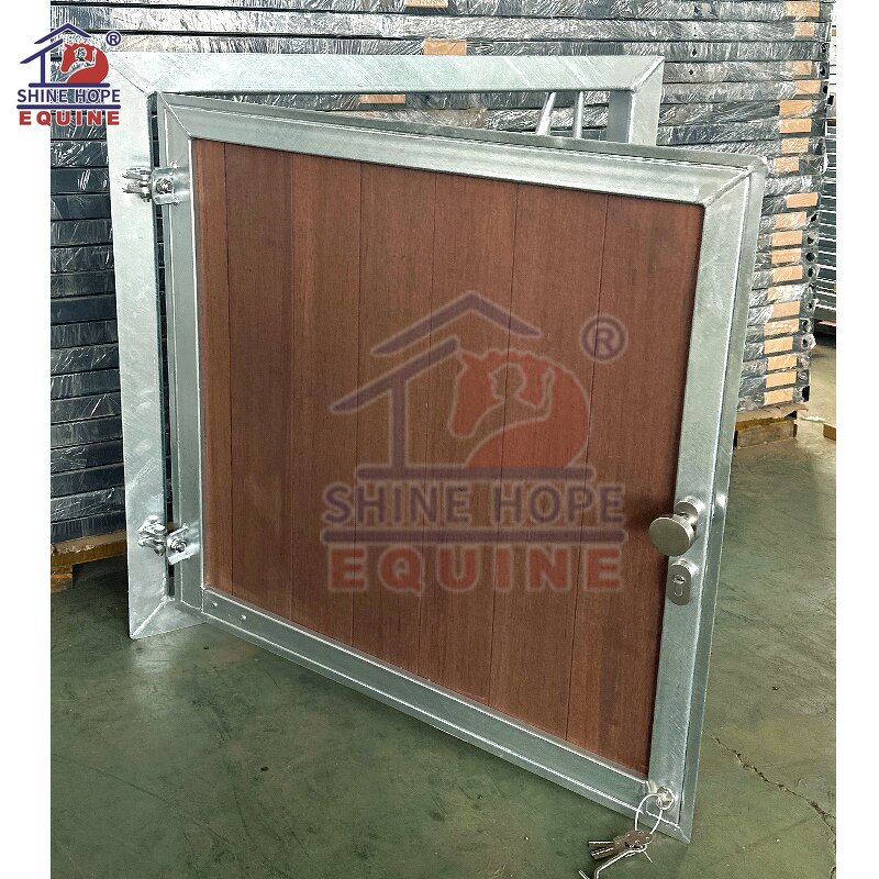 Horse Stall Hinged Window Manufacturer - OEM Heavy Duty Steel Prefab Organic Toughened Glass