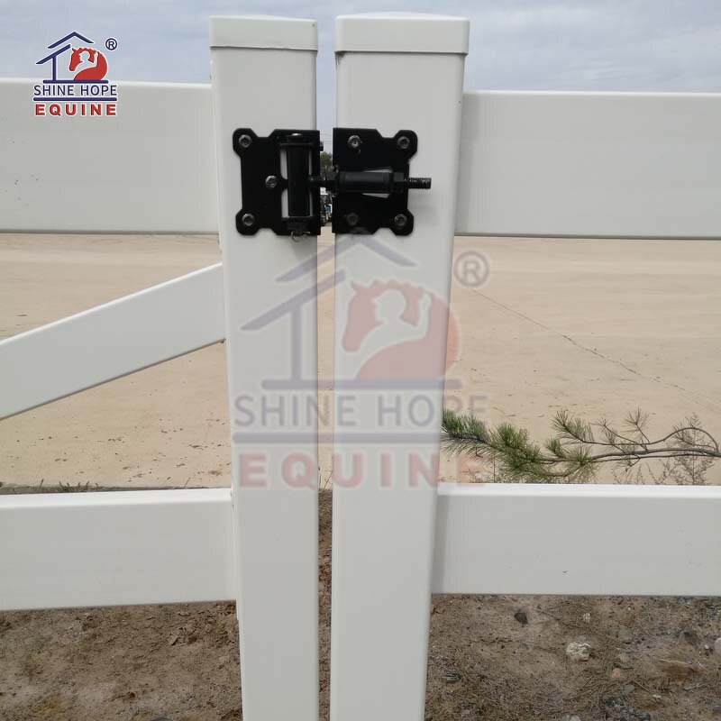 White PVC Farm Fence Factory - OEM Post and Rail 2-4 Rails Horse Paddock Durable