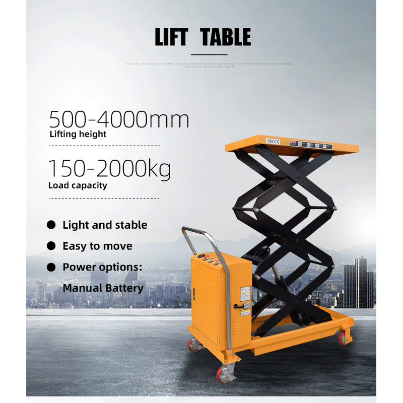 Scissor Lift Table Manufacturer - OEM Custom 2000kg Electric Trolley Table