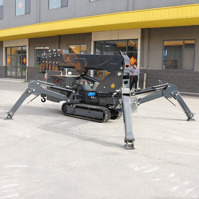 Portable Spider Crane Factory - OEM 3 Ton Light Powerful Small Construction Crawler