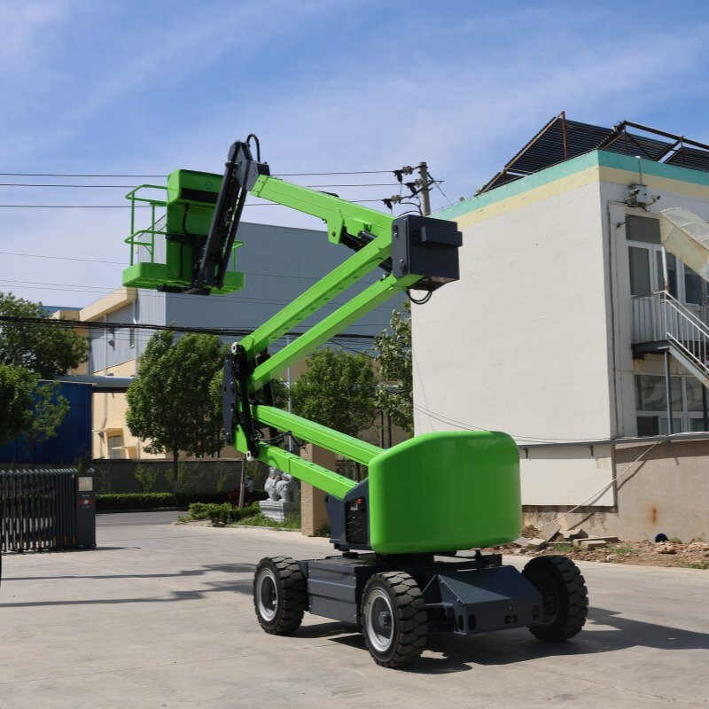 Self Propelled Articulated Boom Lift Manufacturer - OEM Compact Platform Electric Diesel 14-36m