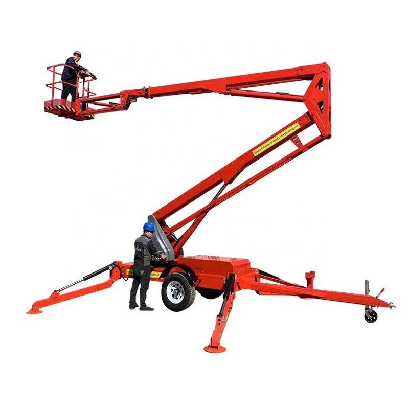 360 Spin Towable Boom Lift Manufacturer - OEM Telescopic Arm Articulated Spider for Construction
