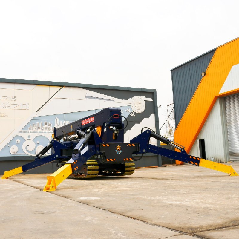 Knuckle Boom Crawler Crane Factory - OEM Mini Unic Telescopic 8 T Spider Crane 17M