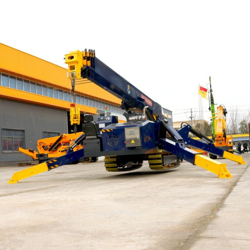 Spider Crane Factory - OEM 2025 12Ton Crawler Telescopic Boom Mobile Lifting