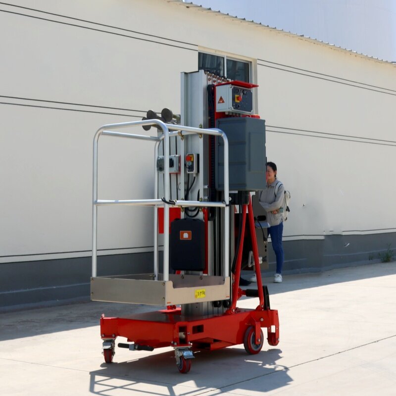 Electric Telescopic Vertical Platform Manufacturer - OEM 12m Mini Self Propelled Mast Lift