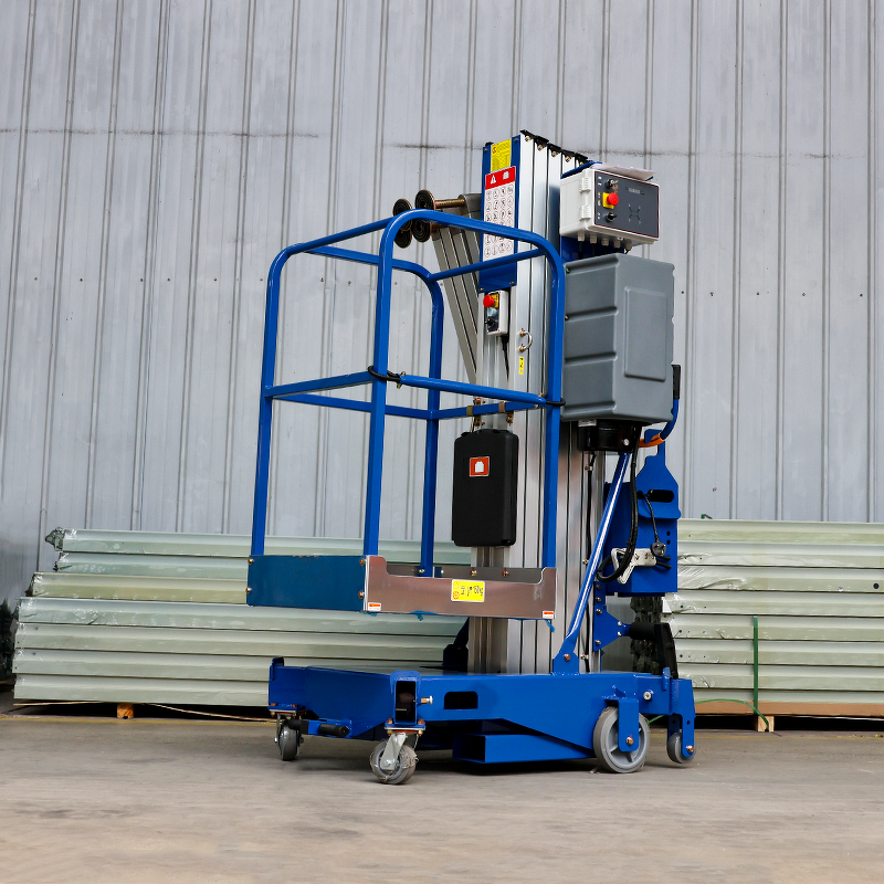 Single Mast Lift Manufacturer - OEM Latest 4-12m 100kg Aluminum Alloy Vertical Mast