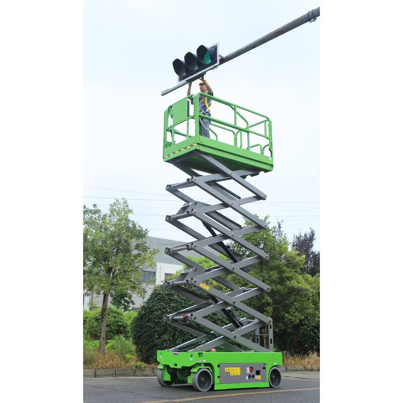 4 Wheeled Lifting Platform Manufacturer - OEM Self Propelled Electric Mini Aerial Tracked