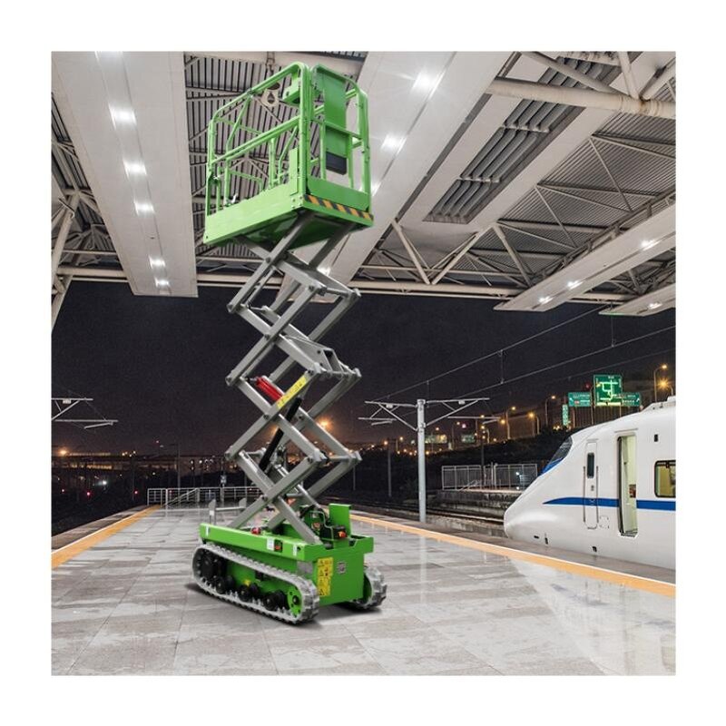 Electric Crawler Scissor Lift Factory - OEM 300kg 6-14m Hydraulic Mobile for Spraying