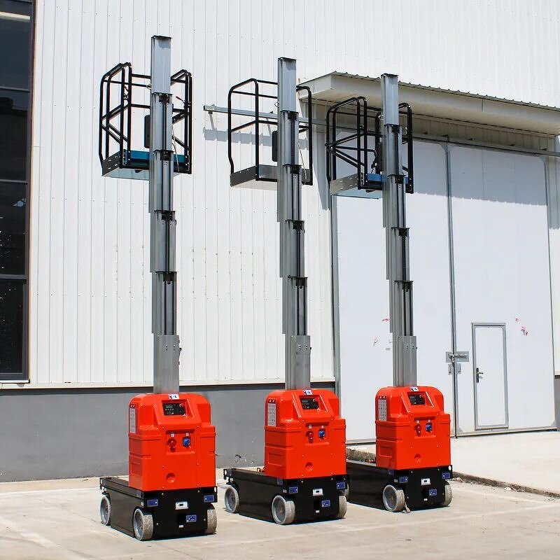 Single Mast Lift Manufacturer - OEM Latest 4-12m 100kg Aluminum Alloy Vertical Mast