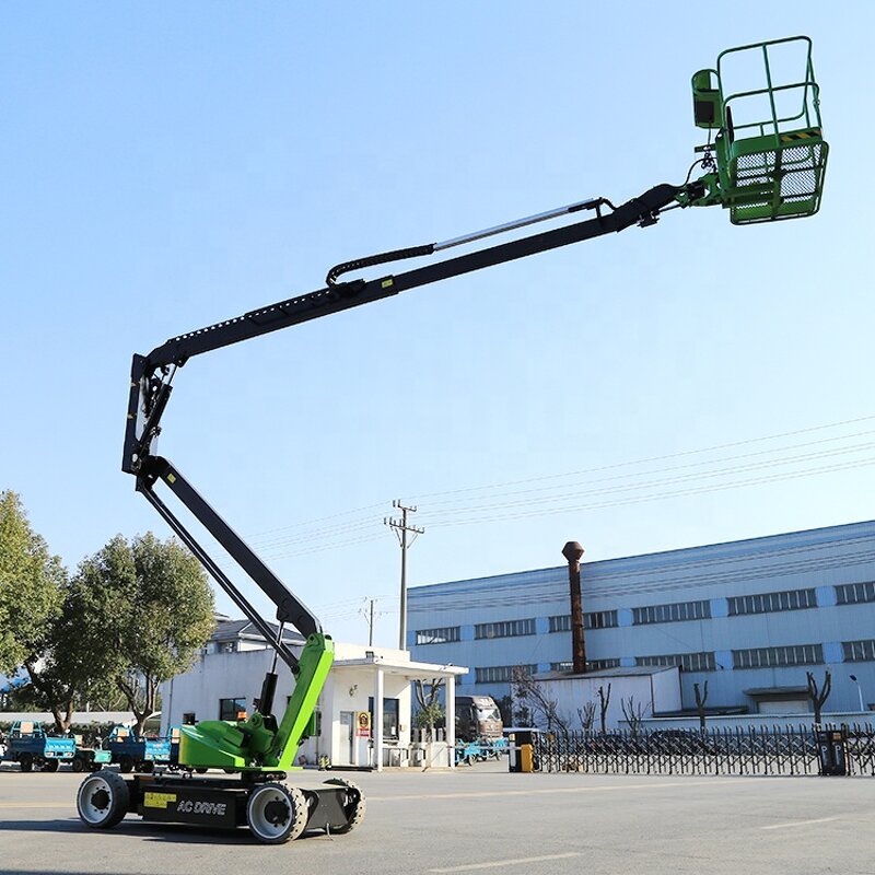 Self Propelled Electric Boom Lift Manufacturer - OEM 16 m Wheel Articulated Cherry Picker