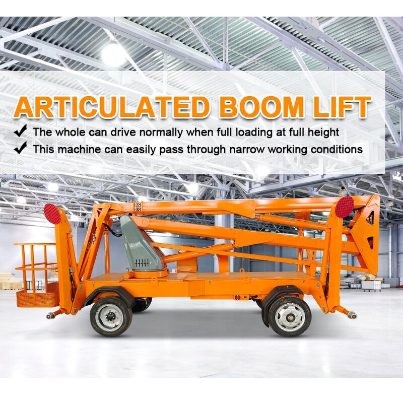 Diesel Mobile Articulated Boom Lift Factory - OEM 14-16m for Sale