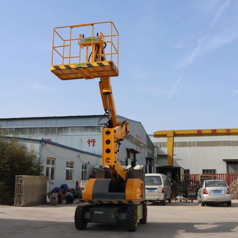 Compact Articulated Boom Lift Manufacturer - OEM 24M Electric Boom Man Lift Platform