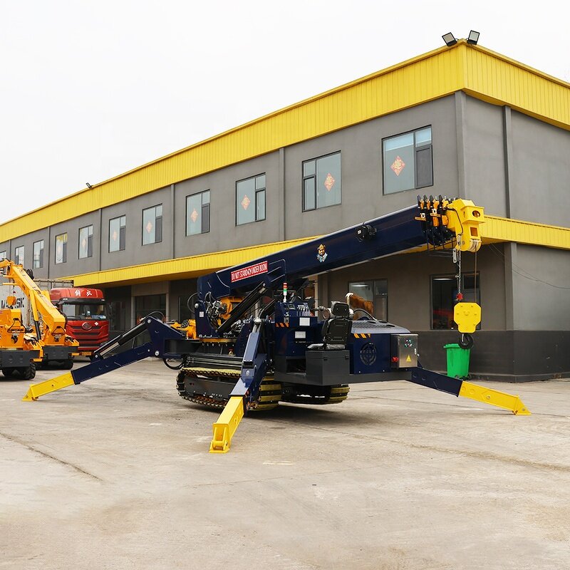 Mini Crawler Spider Crane Manufacturer - OEM Crawler Lifting Robot For Glass 8-12 Ton