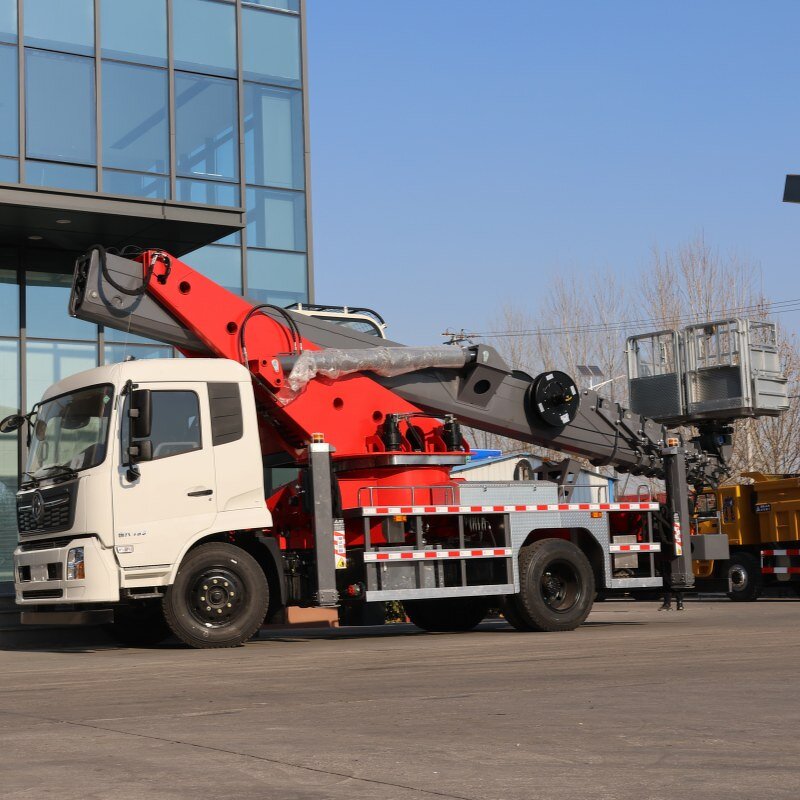 Aerial Work Platform Truck Manufacturer - OEM with Crane Bucket Mobile Hydraulic Cage