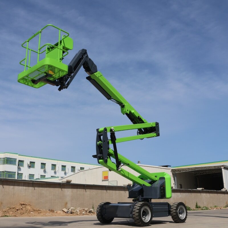 Self Propelled Articulated Boom Lift Manufacturer - OEM Compact Platform Electric Diesel 14-36m