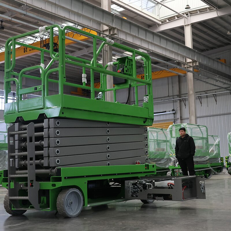 Compact Electric Scissor Platform Manufacturer - OEM CE Heavy-duty Tight 10m Scissors