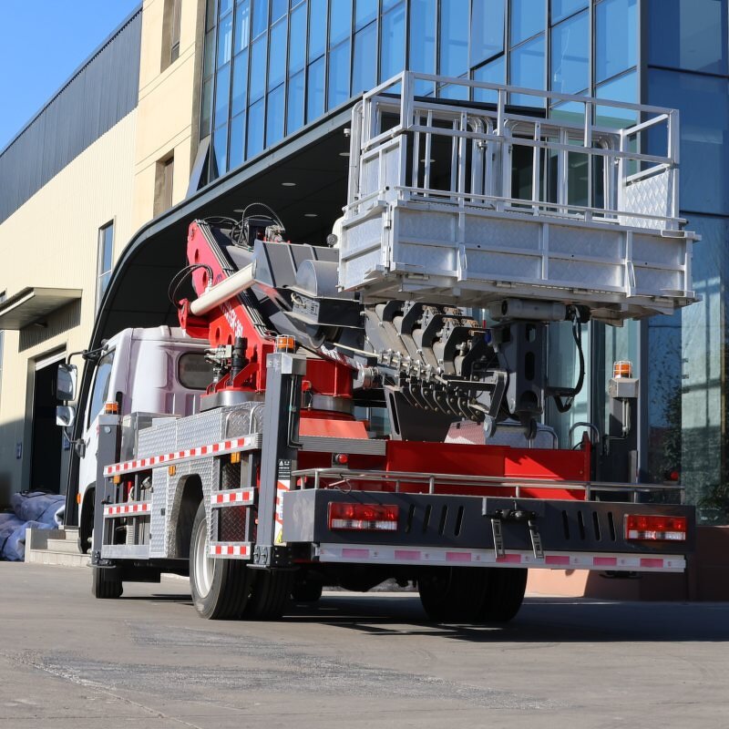 Telescopic Boom Man Lift Truck Manufacturer - OEM Platform Bucket Mounted High-altitude