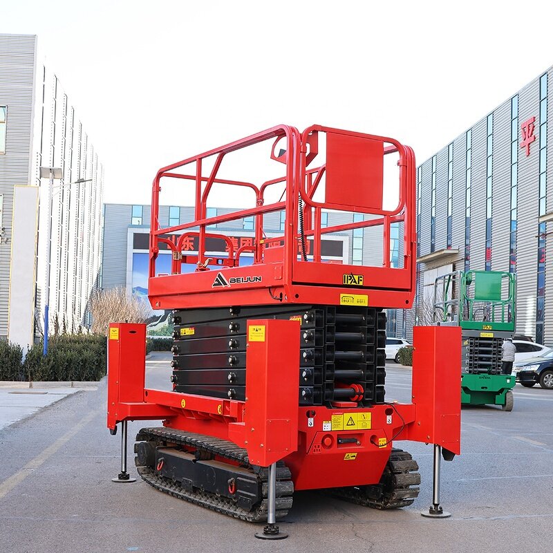 MINI Tracked Scissor Lift Manufacturer - OEM Self Propelled Aerial for Narrow Building