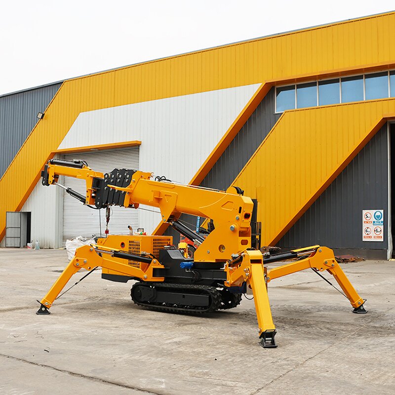Portable Spider Crane Factory - OEM 3 Ton Light Powerful Small Construction Crawler