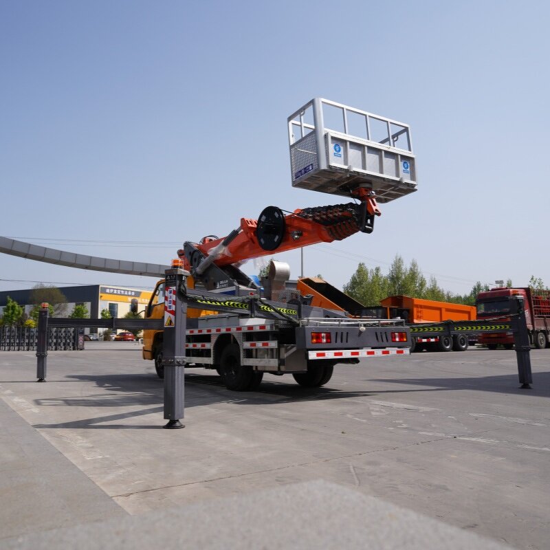 JMC Truck Mounted Aerial Lift Factory - OEM High 32M All-Terrain for Outdoor Jobs