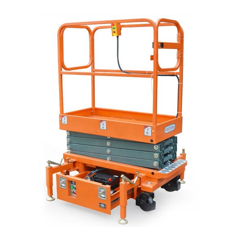 4 Wheeled Lifting Platform Manufacturer - OEM Self Propelled Electric Mini Aerial Tracked