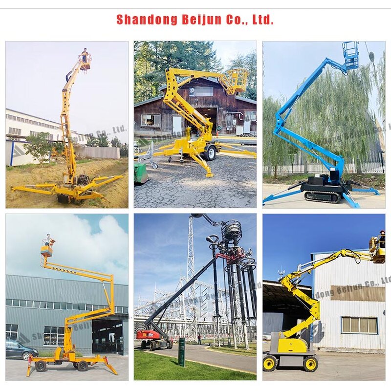 360 Spin Towable Boom Lift Manufacturer - OEM Telescopic Arm Articulated Spider for Construction