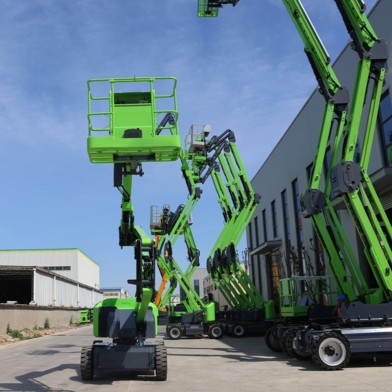 Towable Telescopic Boom Lift Factory - OEM Electric Diesel Hydraulic Cherry Picker Spider